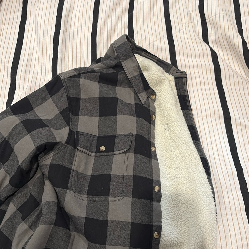 Red head brand fleece lined flannel shirt